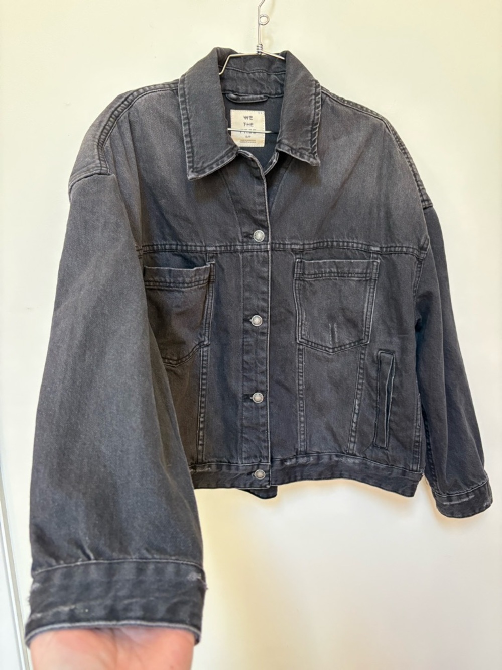 NWOT Free People We The Free Opal Swing Denim Jacket Size Small - Picture 7 of 16